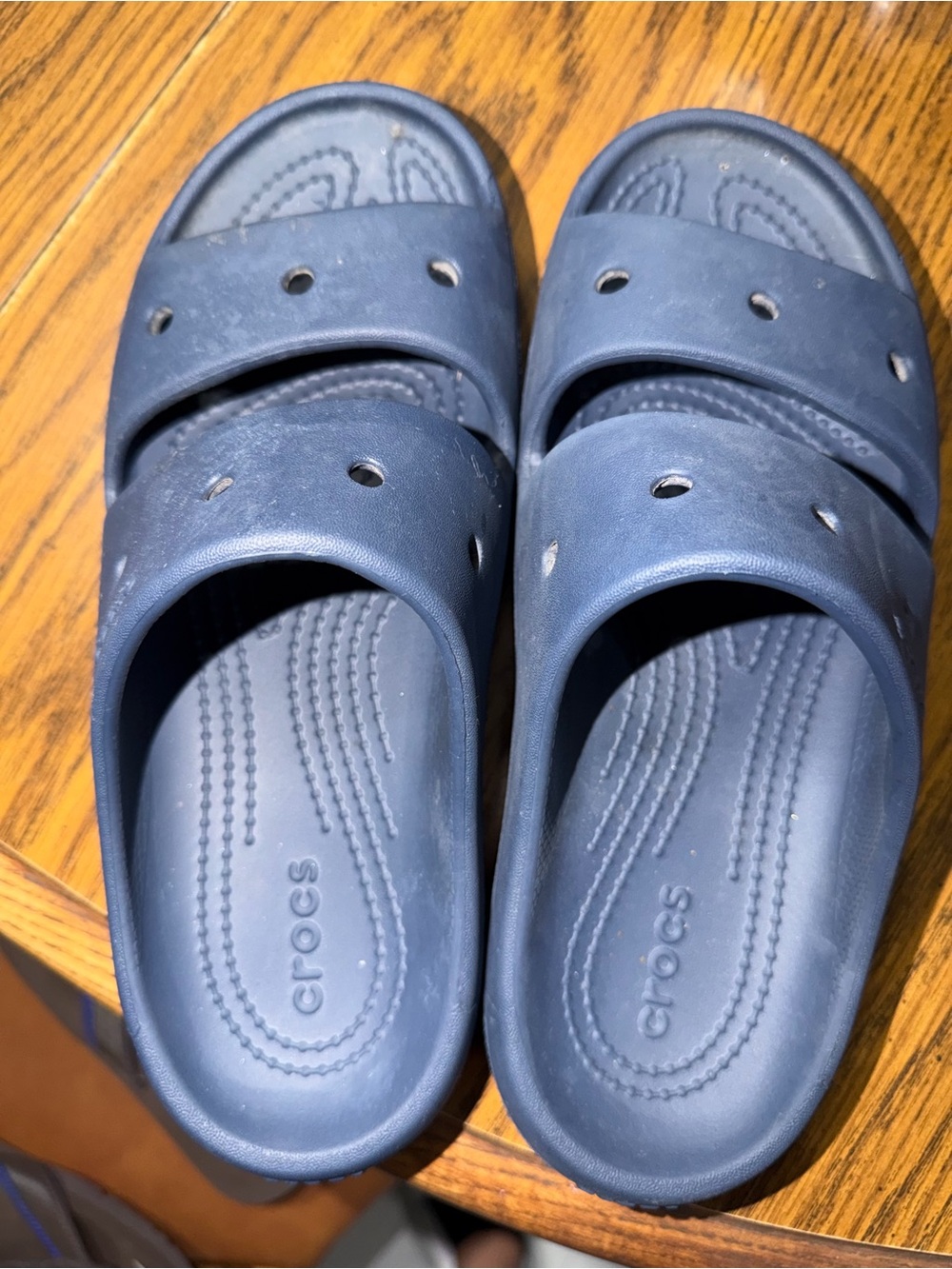 CROCS Navy Blue Slide Sandals